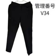 黒 スリムフィットパンツ
