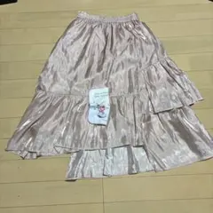 ディズニー　Baby Oysters ピンク サテン フレアスカート &ハンカチのサムネイル