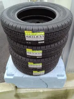 タイヤ4本セット新品未使用ダンロップ DV-01 145R12 6PR 大阪 - メルカリ