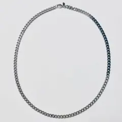 LION HEART チェーンネックレス silver&black