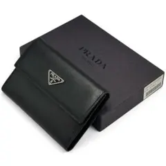 ✨Sランク・箱付き✨ PRADA 長財布 三角プレート トライアングル