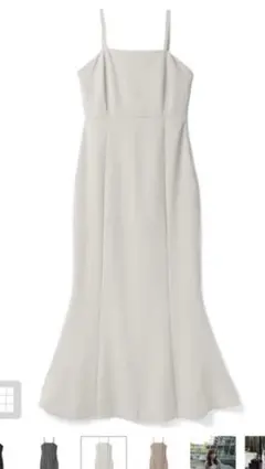 GRL マーメイドキャミワンピース アイボリー ai16