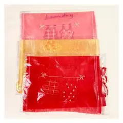 ベトナム ポーチ 巾着袋 刺繍 ハンドメイド トラベルポーチ 小物入れ お洒落