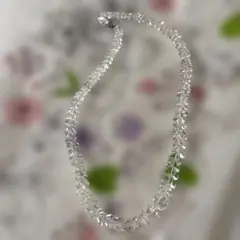 クリスタル リーフ型 ネックレス
