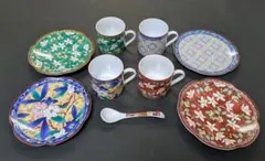 雅峰　有田焼 花柄 カップ・ソーサーセット　コーヒーカップ