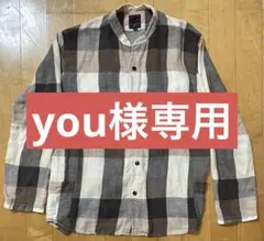 リネンシャツ‼️ブルーナボイン/ブロックチェックのサムネイル