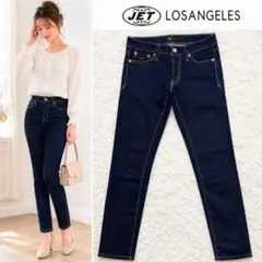 JET LOS ANGELES スキニーデニムパンツ 26 濃紺 ストレッチのサムネイル
