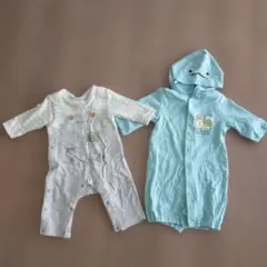 PEANUTS すみっコぐらし　ロンパース 2点セット　50〜60