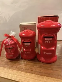 陶器製 郵便ポスト 貯金箱 3つセット - メルカリ