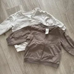 【美品】H&M トレーナー 4-6M 2枚セット