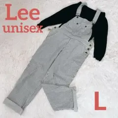 Lee ヒッコリー　おまけ付　デニム　オーバーオール　ストライプ　白黒