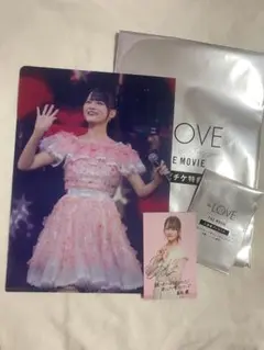 イコラブ映画 特典 髙松瞳 サイン入りトレカ クリアファイル