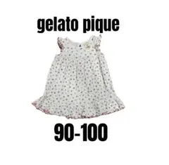 【gelato pique】ジェラピケ　花柄ワンピース　女の子　90-100
