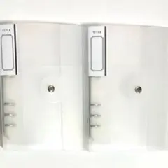 【未使用】Seria セリア 6リングバインダー フロスト シール帳 2点セット