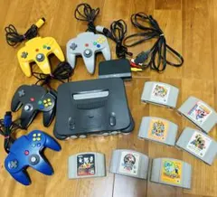 動作確認済　ニンテンドー64 本体＋コントローラー4個＋ソフト7本セット