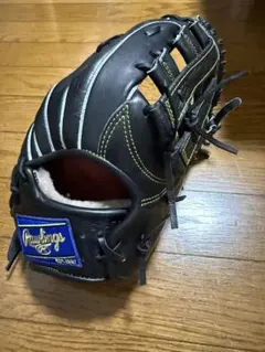 Rawlings 軟式グローブ 黒/オレンジ オーダー内野手用 - メルカリ