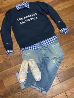 チャンピオン　ロンハーマン　コラボ　リバースウィーブ　スウェット