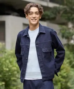 Sサイズ ユニクロ セカンド デニムジャケット 68BLUE gジャン