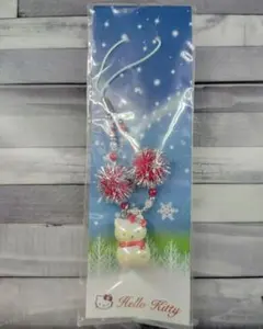 レア キティ ぼんぼり ストラップ 雪だるま 冬季 - メルカリ