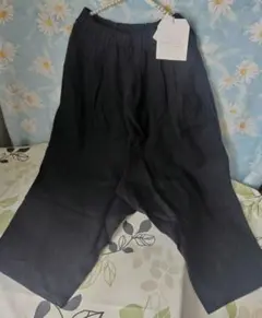 tree cafe antiqua リネン100%サルエルパンツ ワイドのサムネイル