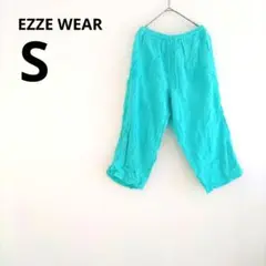 EZZEWEAR パンツ S ターコイズ クロップド丈 コットン