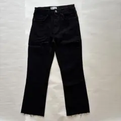 ZARA ブラック ストレートデニム　ハイライズ　　サイズ36