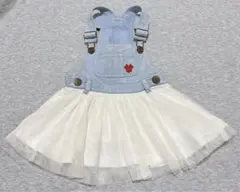 【バースデイ】フタフタ　ミニー　ジャンパースカート　80cm