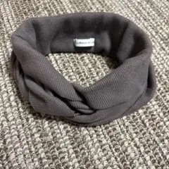 La Maison de Lyllis ツイストヘアバンド グレー