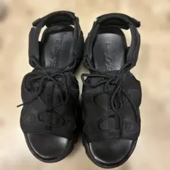 スポーツサンダル ブラック厚底のサムネイル