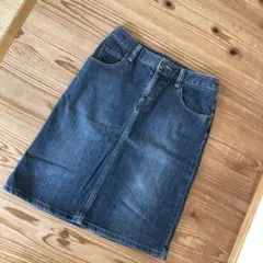 HusHusH デニムタイトスカート インディゴブルー