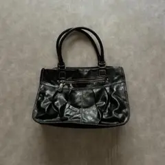 archive grunge shoulder bag y2k black