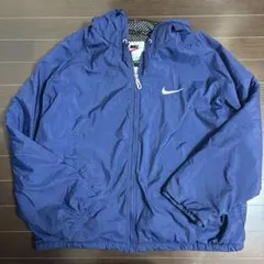 90's Nike Padded Nylon Jacket Navy L