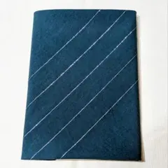 風呂敷 大きめ ダークグリーン 銀ストライプ 88x84.5 シンプル