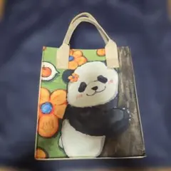 感謝価格 レア生地 パンダ柄 巾着 ハンドメイド 小物入れ - メルカリ