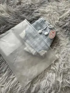Mサイズ 青と白のチェック柄ショーツ新品未使用品