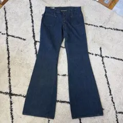 00s archive デニム フレアパンツ 太ステッチ Y2K アメリカ製
