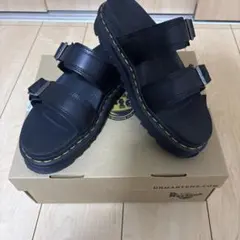 Dr.Martens ドクターマーチン サンダル 黒 厚底 マイルズ 24cm - メルカリ