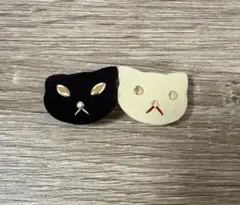 猫モチーフ ヘアクリップ