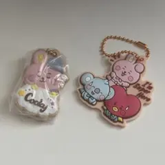 BT21 クッキーチャームコット　ラバマスグミ　クッキー　タタ　コヤ