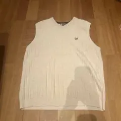 90s CHAPS Ralph Lauren ニットベスト Vネック 刺繍ロゴ