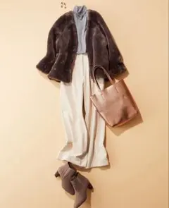 【PLST】 エコファー ショートジャケット