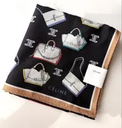 オールドCELINE マカダム柄 ミニバッグ ハンカチ セット ヴィンテージ