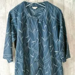 身幅52《小千谷ちぢみワンピース》夏着物リメイク 着物リメイク 手作り 夏着物 小千谷ちぢみ ワンピース 麻100