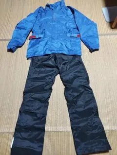 WORKMAN　AEGISレインウェア 上下セット ブルー ブラック Mサイズのサムネイル