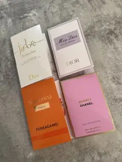 新品　Dior CHANEL FERRAGAMO 香水サンプル 4種セット