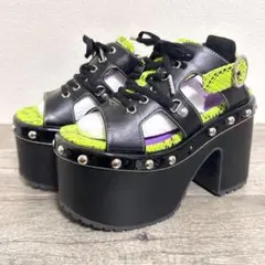 美品 YOSUKE 24SS 厚底サンダル 12cmヒール バックストラップ L