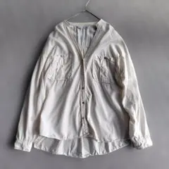 【着用2回】ZARA ザラ 2WAY とろみブラウス M(L相当) オフホワイト
