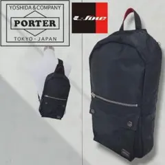 【美品】PORTER×ILS Lファイン ウエストバッグ　男女兼用　ボディバッグ 希少】PORTER × ILS エルファイン ウエストバッグ（ブラック） - メルカリ