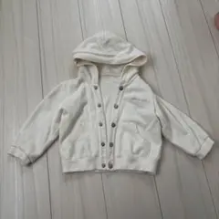 COMME CA DU MODE ベビー　キッズ パーカー ホワイト 90cm