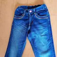 EDWIN　デニムパンツ　150サイズ ウェスト調節機能付きのサムネイル